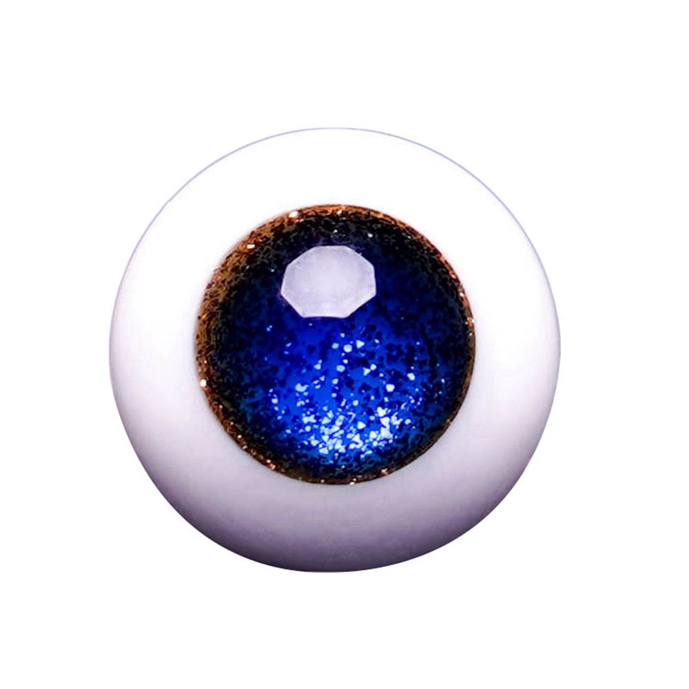 Mắt thủy tinh màu xanh dương/đen 8mm/10mm/12mm/14mm trang trí cho búp bê thủ công