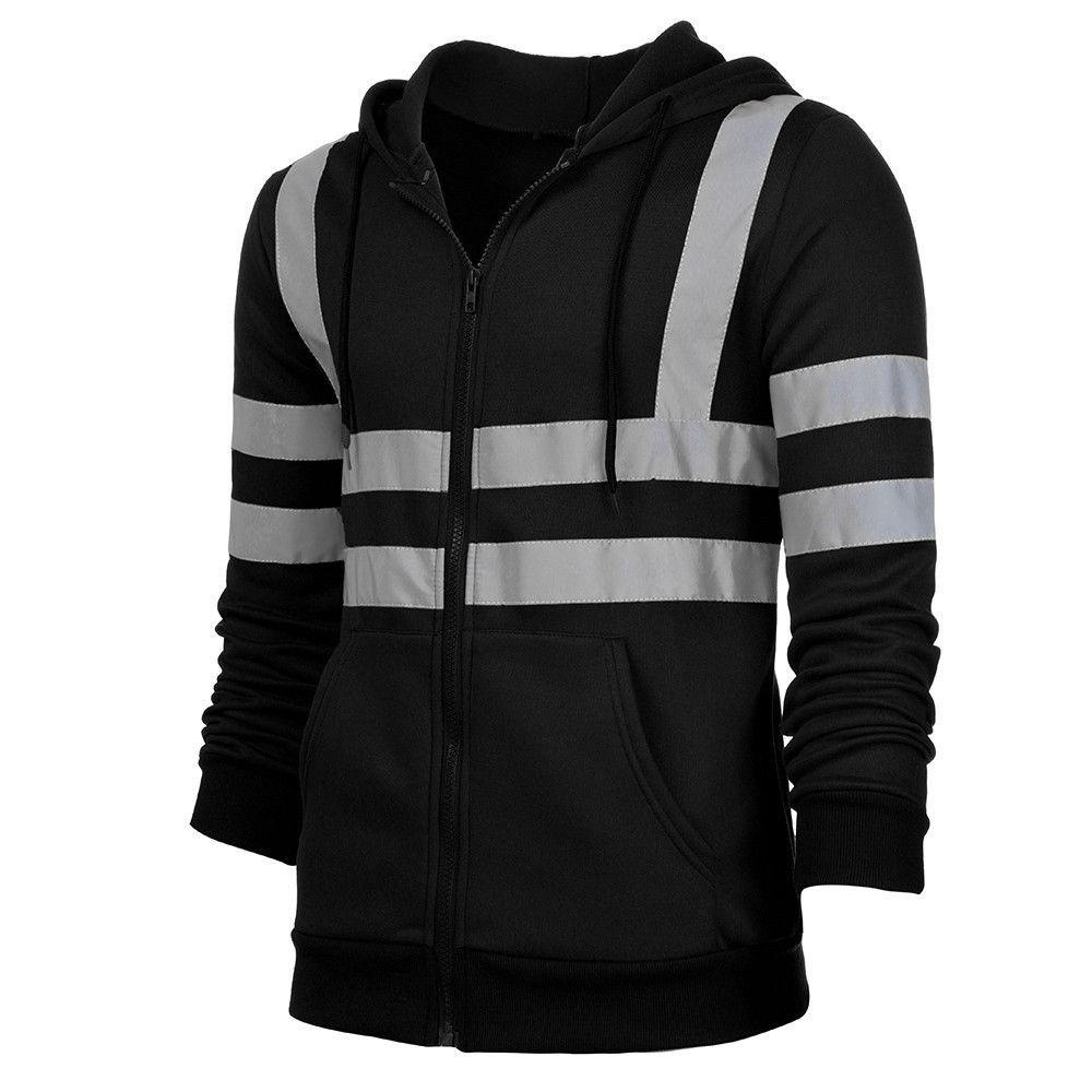 Áo Hoodie Có Khóa Kéo LEILY Hi Viz Vis