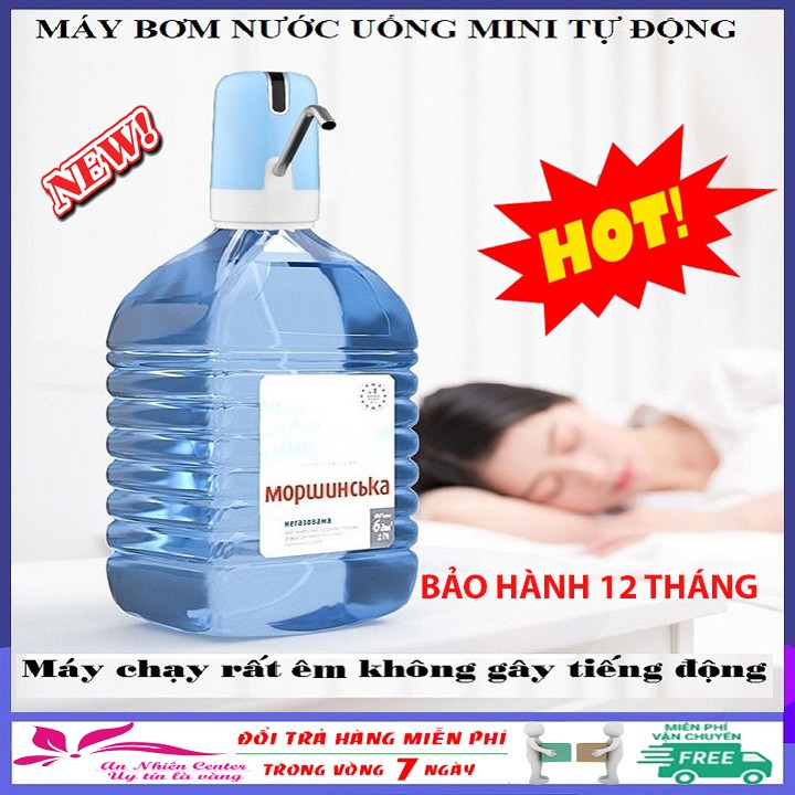 Máy bơm bình nước mini thông minh - Máy bơm nước tự động cho bình nước sạc pin cổng USB tiện lợi