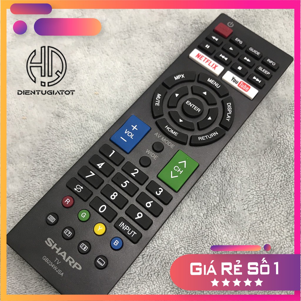 -BH 3 Tháng- Remote Tivi Sharp LED/LCD/SMART