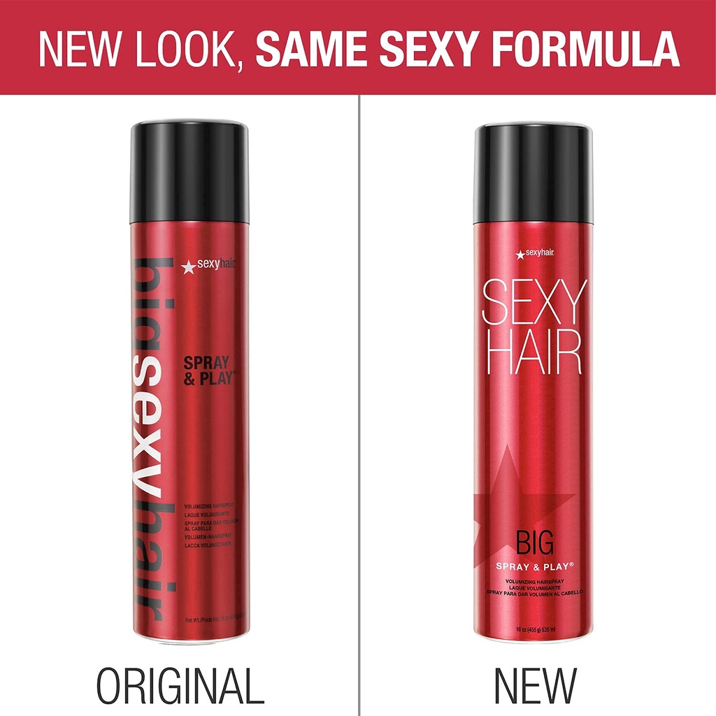 Xịt tóc tạo độ phồng giữ nếp trung bình Big Sexy Hair Spray & Play Volumizing Hairspray