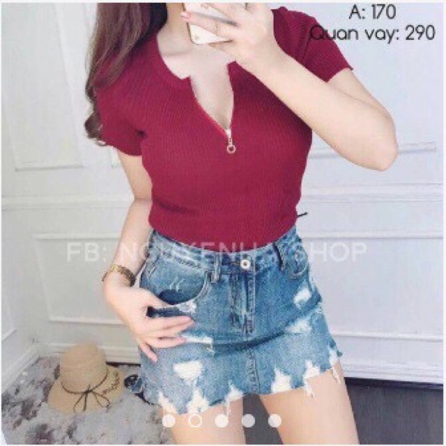 [Mã FASHIONT4WA2 giảm 10K đơn 50K] Áo Body Tay Ngắn Khoá Ngực | WebRaoVat - webraovat.net.vn