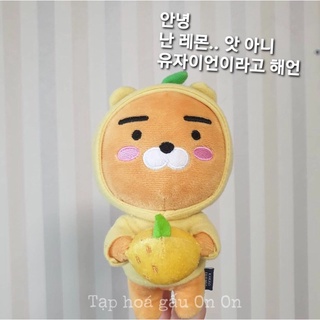 [Ryan Kakao friends] gấu bông rian ôm chanh mini, móc khoá chính hãng