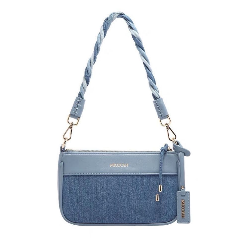 Túi Đeo Vai Denim Màu Xanh Dương Phong Cách Mới 2022 Thời Trang Cho Nữ