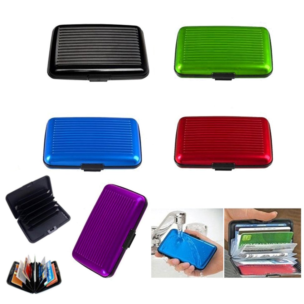 Hộp đựng thẻ tín dụng bằng nhôm chống nước &amp; từ tính