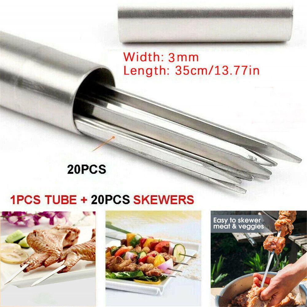 DORAW Bộ 20 Xiên Nướng BBQ Bằng Kim Loại Chất Lượng