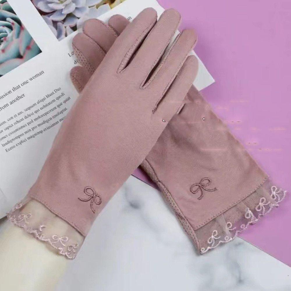 Găng Tay Lái Xe Màu Sắc Đơn Giản Thời Trang Mùa Hè Cho Nữ