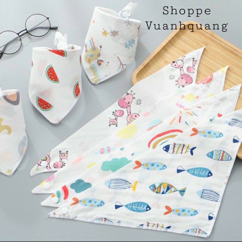 Sỉ set 5 yếm xô cúc bấm cho bé trai gái