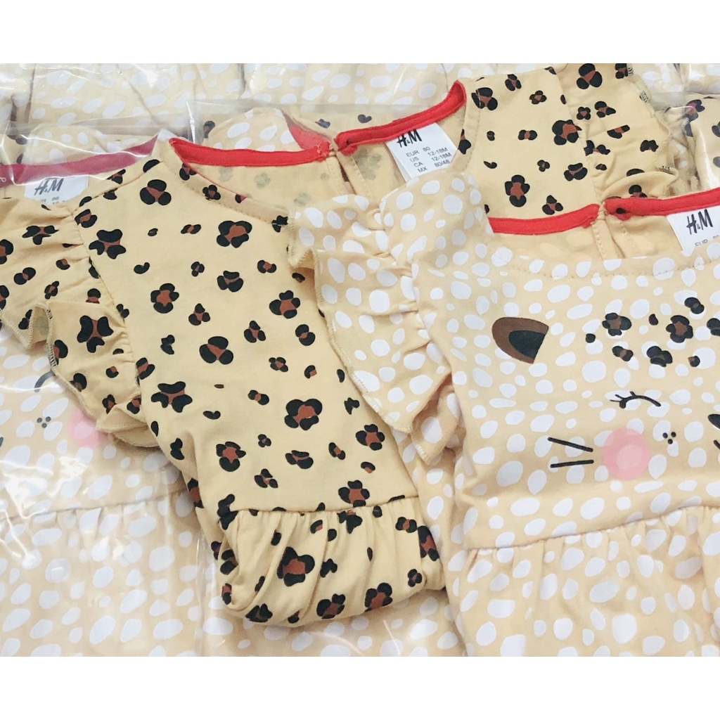 [RẺ VÔ ĐỊCH] Váy đầm cho bé gái - Set 2 váy Minnie be HM cho bé gái size 1-6t