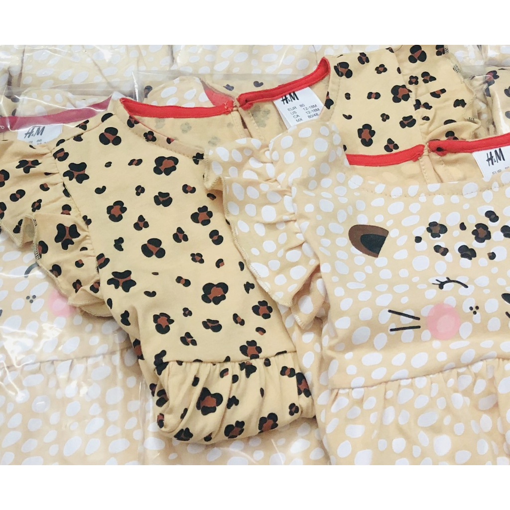 [RẺ VÔ ĐỊCH] Váy đầm cho bé gái - Set 2 váy Minnie be HM cho bé gái size 1-6t