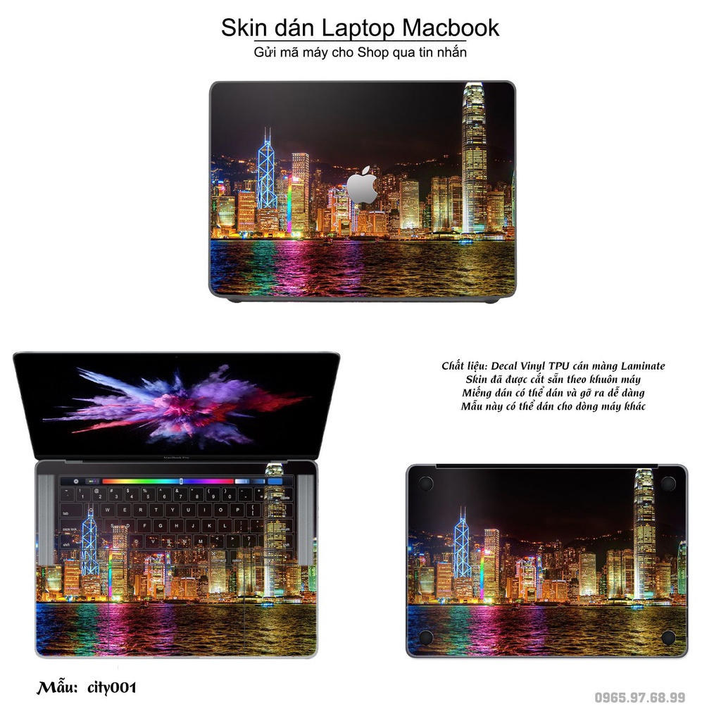 Skin dán Macbook mẫu thiết kế (đã cắt sẵn, inbox mã máy cho shop)