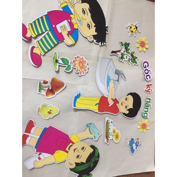 Tranh góc xốp theo bộ giành cho mầm non