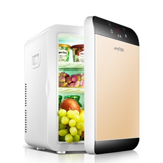 Tủ lạnh mini Amoi model 25L loại lõi kép +  màn hình LED, có đủ dây sử dụng được điện gia đình(220V) + ô tô (12V)