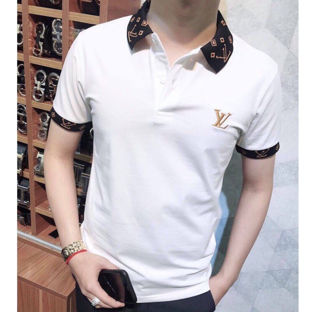 Áo Thun Nam Tay Ngắn Có Cổ Vải Co Giãn dainghia7993 | BigBuy360 - bigbuy360.vn