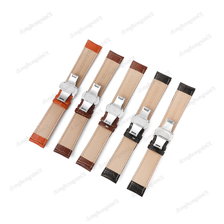 Dây Đeo Đồng Hồ Bằng Da 18 / 20 / 22 / 24mm Dành Cho Nam Và Nữ