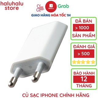 Củ sạc iphone dẹt zin chính hãng apple bh 12 tháng-1 đổi 1 iphone 7/7 plus, iphone 8/8 plus, iphone x bh 12 tháng