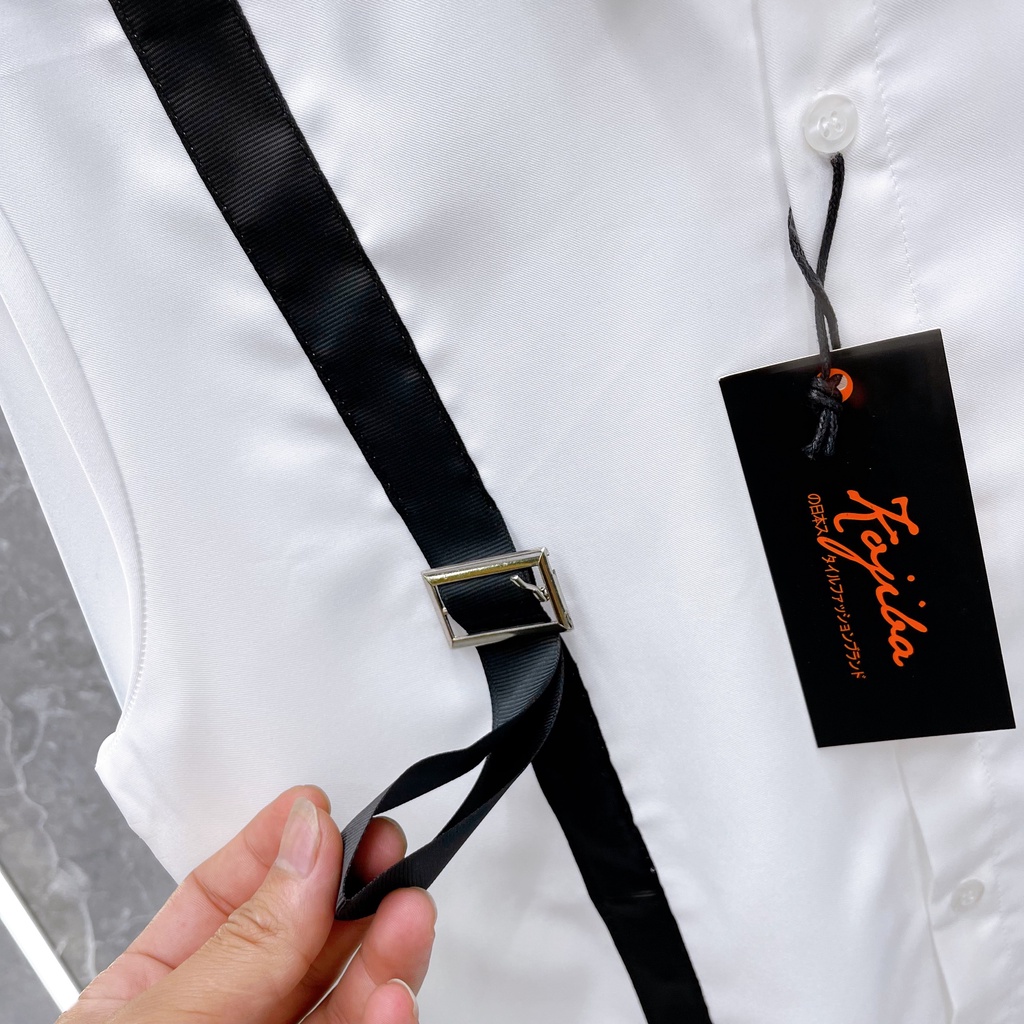Áo Sơ Mi Nam Họa Tiết Dây Quai Ngực Cao Cấp - Áo Cổ Bẻ Cao Cấp Dành Cho Nam DT STORE MENWEAR