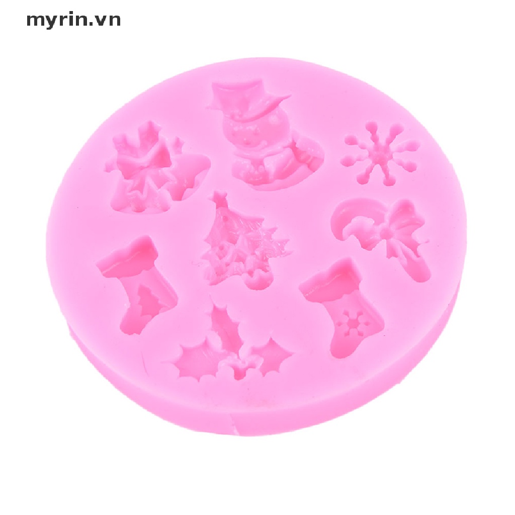 Khuôn Silicone Làm Bánh Hình Người Tuyết