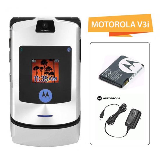 Điện thoại Motorola V3i Nắp gập (Chính Hãng - Main Zin - Tặng Pin Sạc)