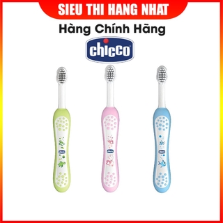 Bàn chải đánh răng Chicco cho bé từ 6 tháng tuổi, thiết kế thông minh, xuất xứ Italy