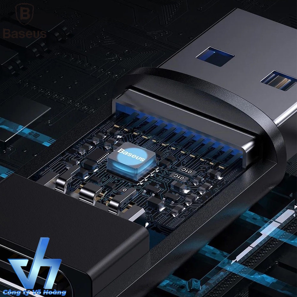 Đầu chuyển cao cấp Baseus USB-A to TypeC LVL003