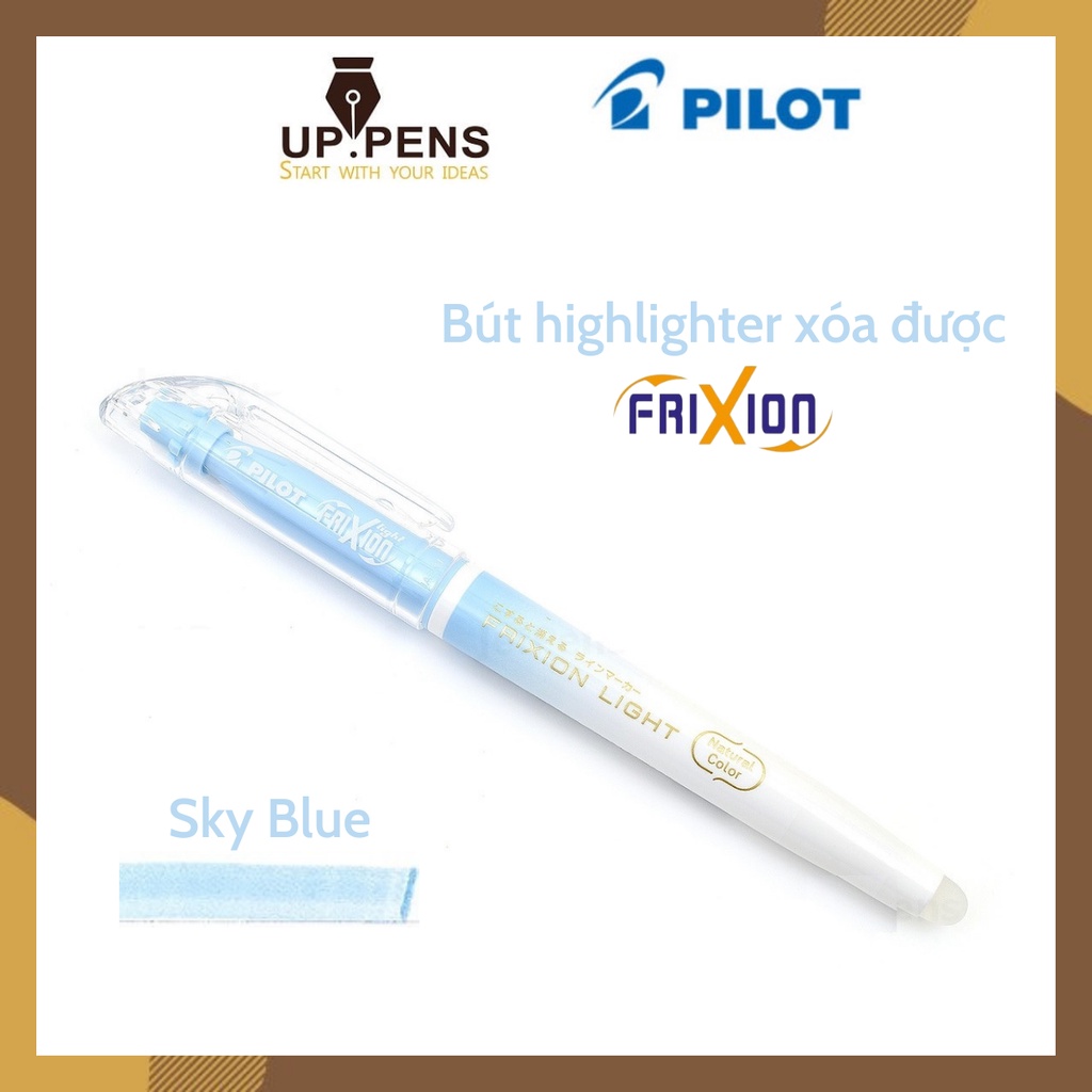 Bút dạ quang xóa được Pilot FriXion Light Natural Color Erasable Highlighter - Màu xanh da trời natural (Sky Blue)