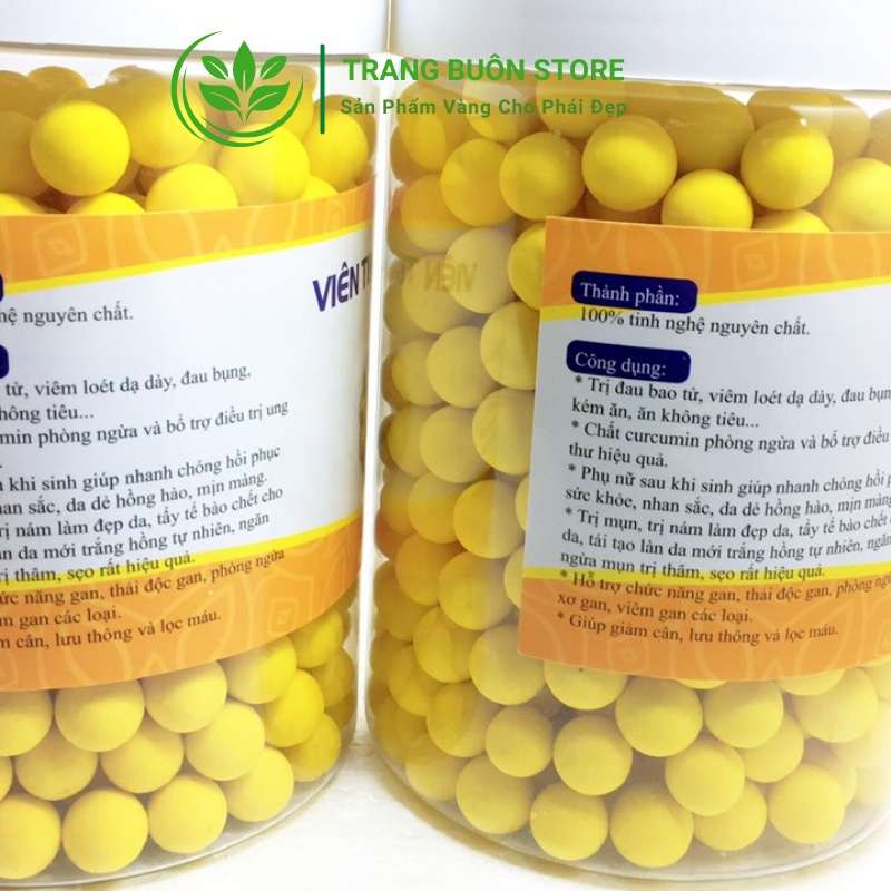 Viên nghệ mật ong mật ong đau dạ dày viên nghệ nano Hộp 500gr MICAlATE VN01