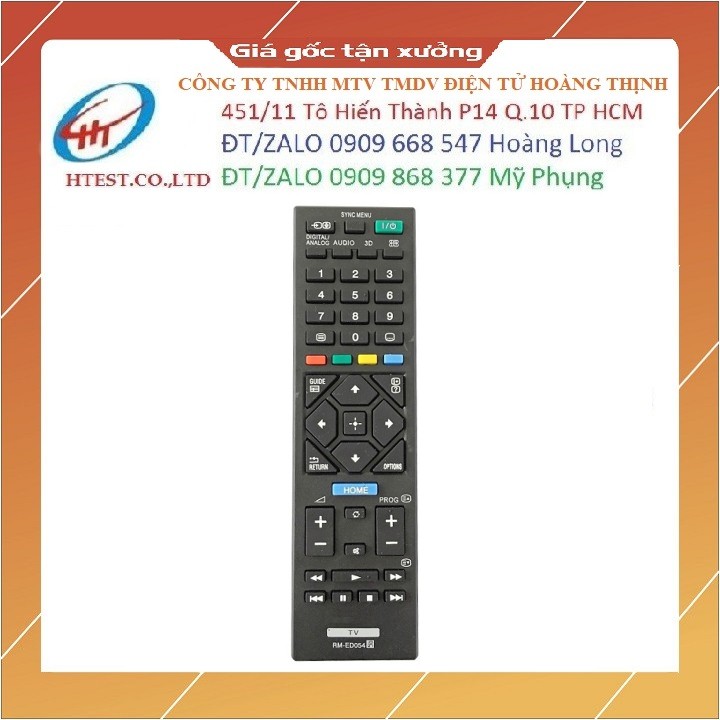 Remote Điều Khiển TV SONY LCD, TV LED, TV 3D RM-ED054