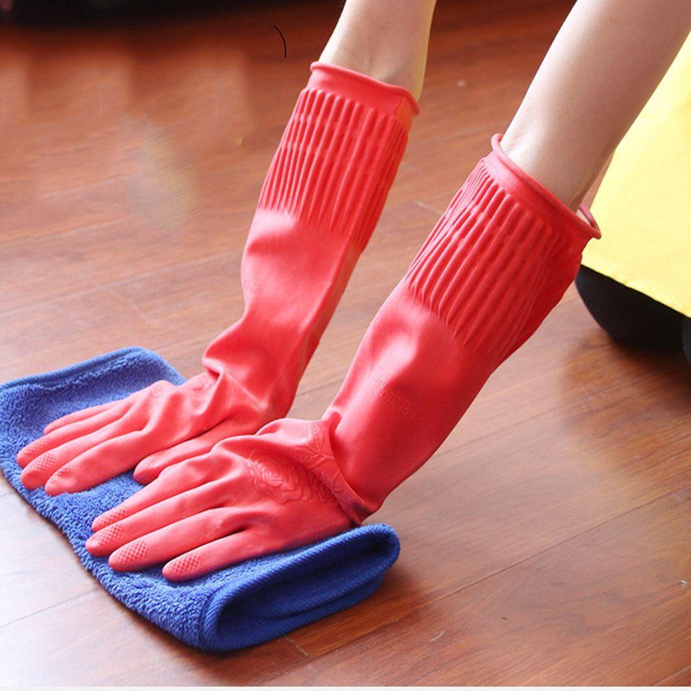 NIUYOU Găng Tay Rửa Chén Dài Chống Thấm Nước Có Thể Tái Sử