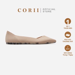 CORII - Giày Búp Bê Mũi Nhọn Happyride 2.0 Thời Trang và Thoải Mái Nhất - CR01 Kem