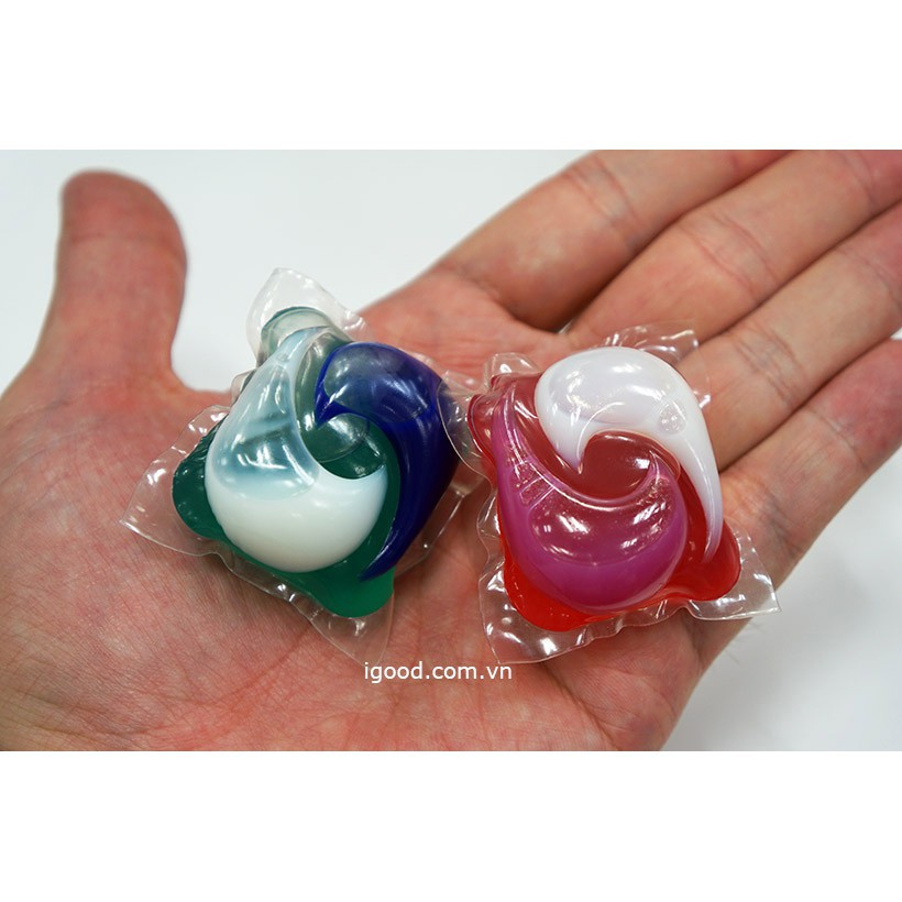 Túi/hộp 17 viên giặt xả Gel Ball 3D Nhật Bản mẫu mới
