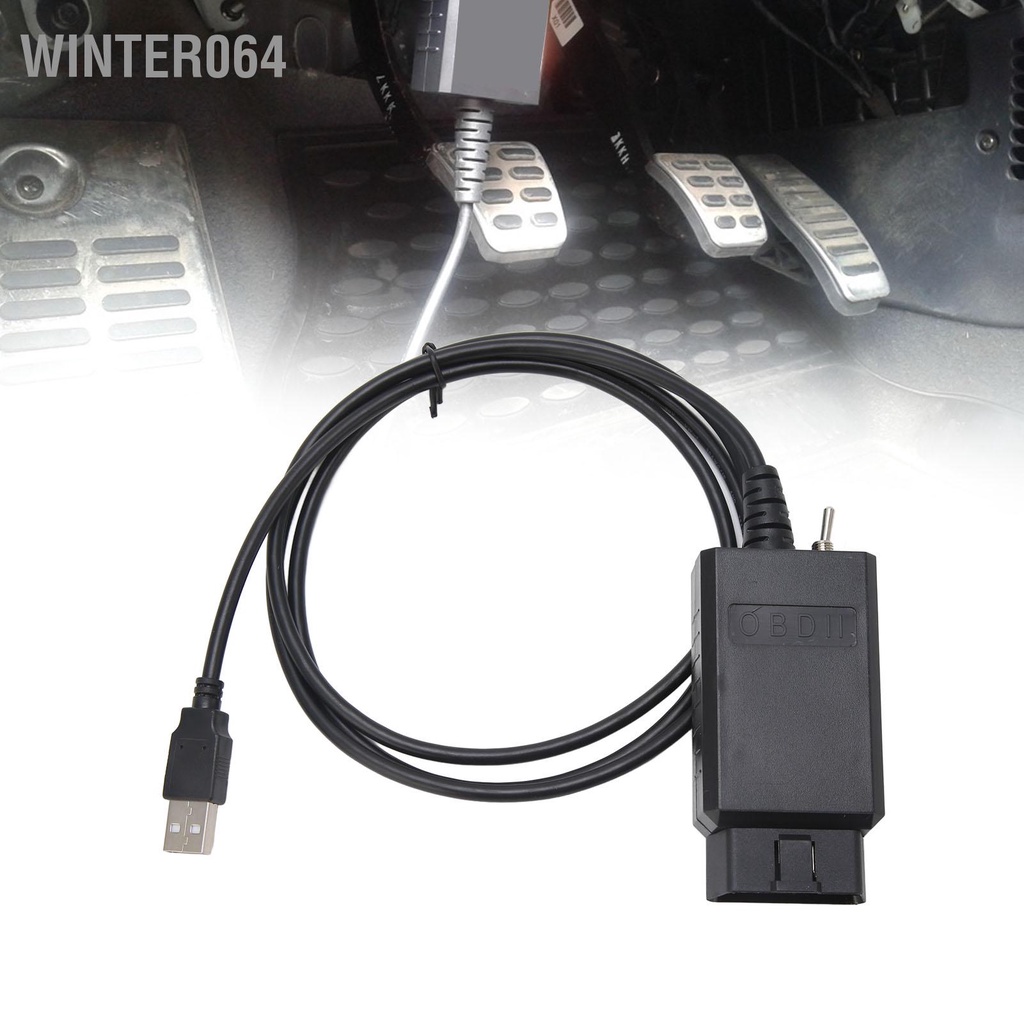 Bộ chuyển đổi USB OBD2 cho Cáp chẩn đoán máy quét mã ELM327 FORScan FoCCCus Winter064