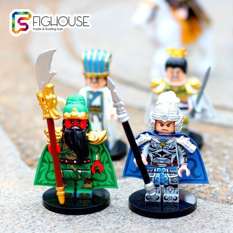 ❈﹍Xếp Hình Minifigures Quan Vũ, Khổng Minh, Lữ Bố, Triệu Vân - Đồ Chơi Lắp Ráp Tam Quốc 2030A 2030B 2030C