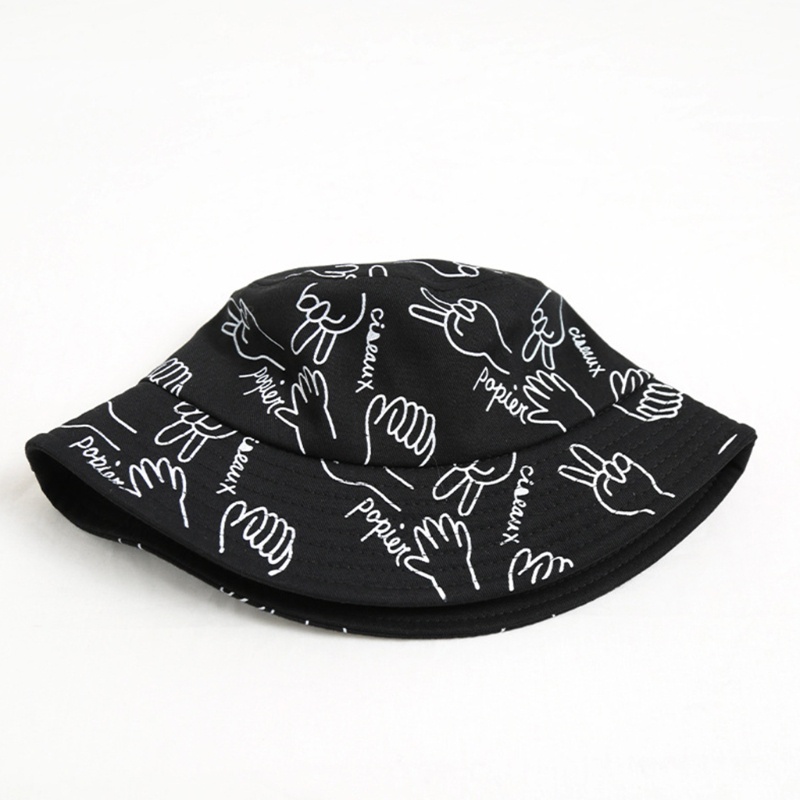 Mũ Bucket Chống Nắng Ngoài Trời In Hoạ Tiết Graffiti Phong Cách Thời Trang Harajuku Dành Cho Nam Và Nữ