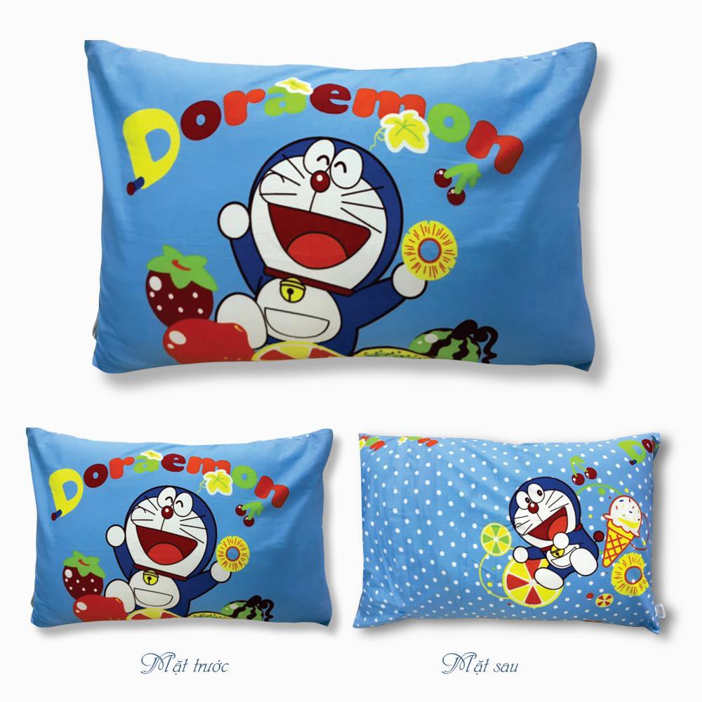Vỏ gối đơn trẻ em không chần Doraemon