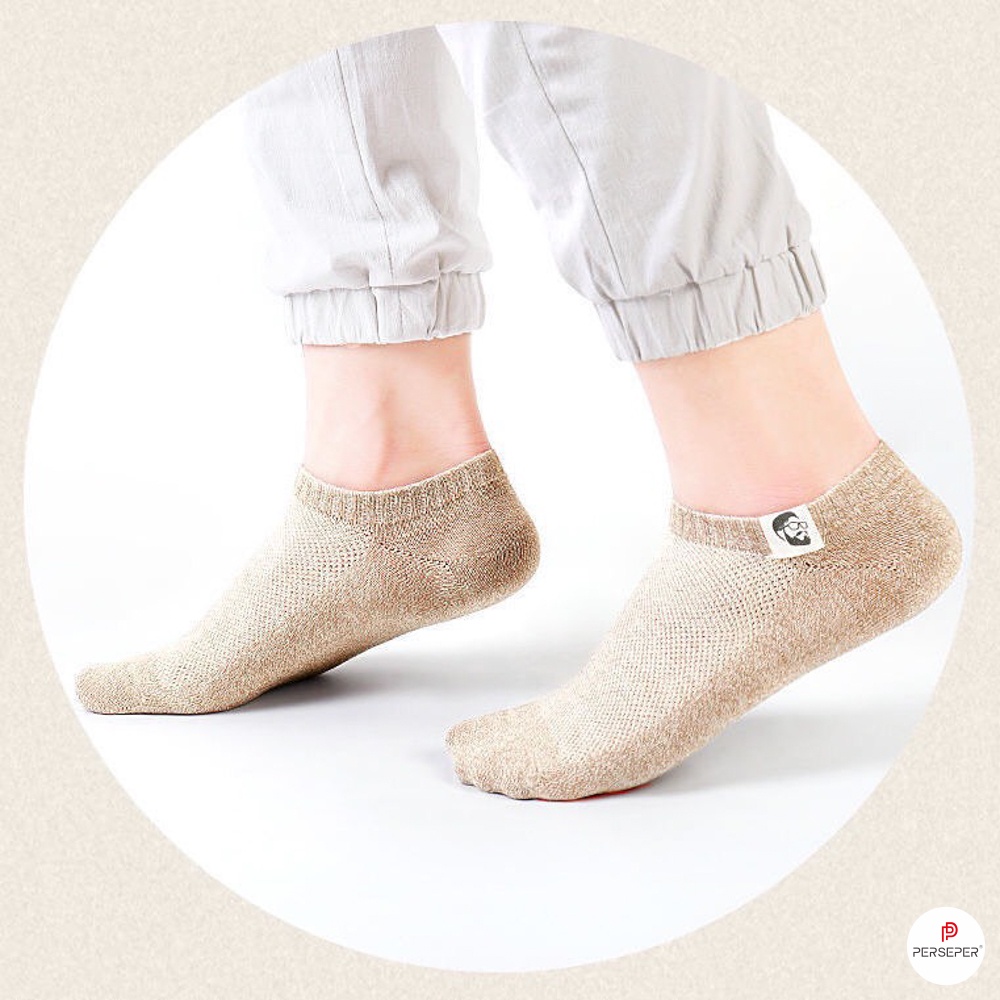 Tất vớ cổ ngắn nam công sở chất liệu vải Hàn thoáng khí chống hôi chân - Sope Shop