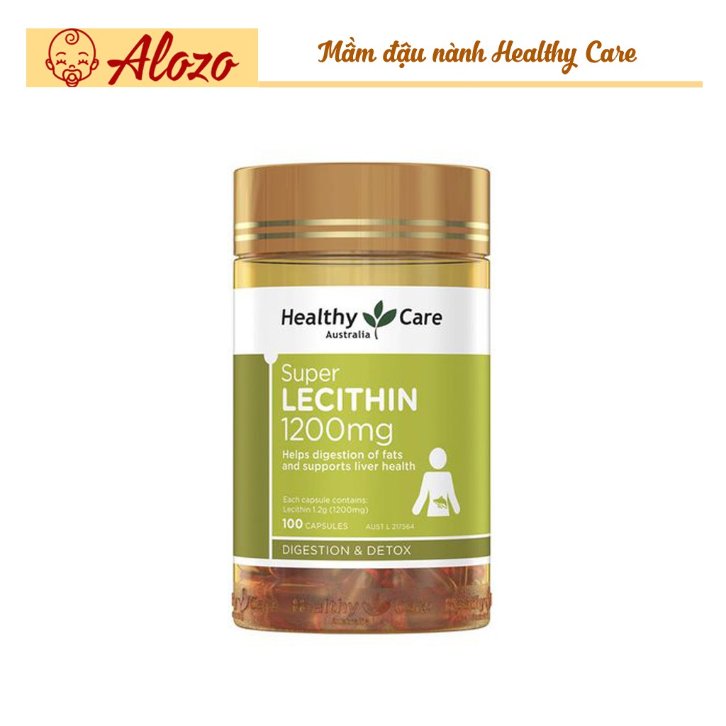 Viên uống mầm đậu nành Lecithin 1200mg (lecithin healthy care)