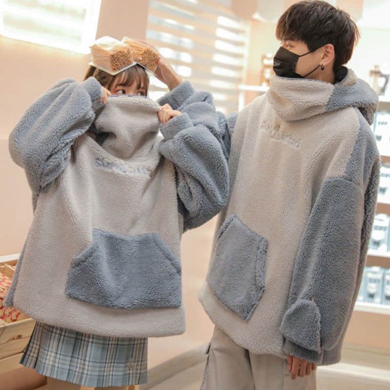 Áo Hoodie Dày Dặn Hình Cá Mập Dễ Thương Vui Nhộn Phong Cách Hàn Quốc Cho Nam Và Nữ