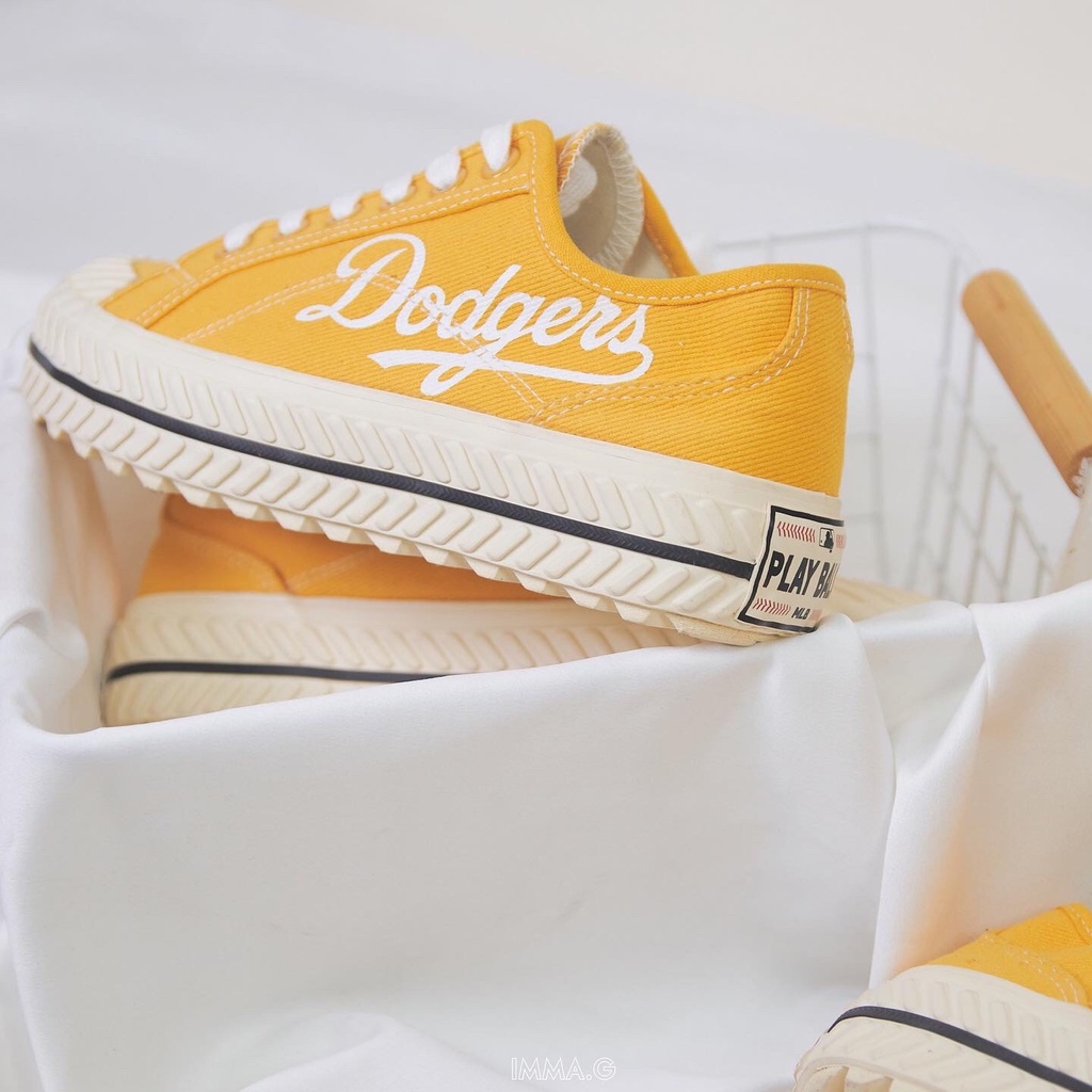 Giày Mlb Playball Dodger Màu Vàng Cổ Thấp Hàng Chính Hãng | IMMA.G