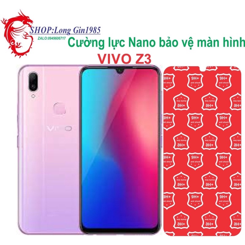 Vivo Z3 Cường lực Nano chống va đập chống trầy xước tốt