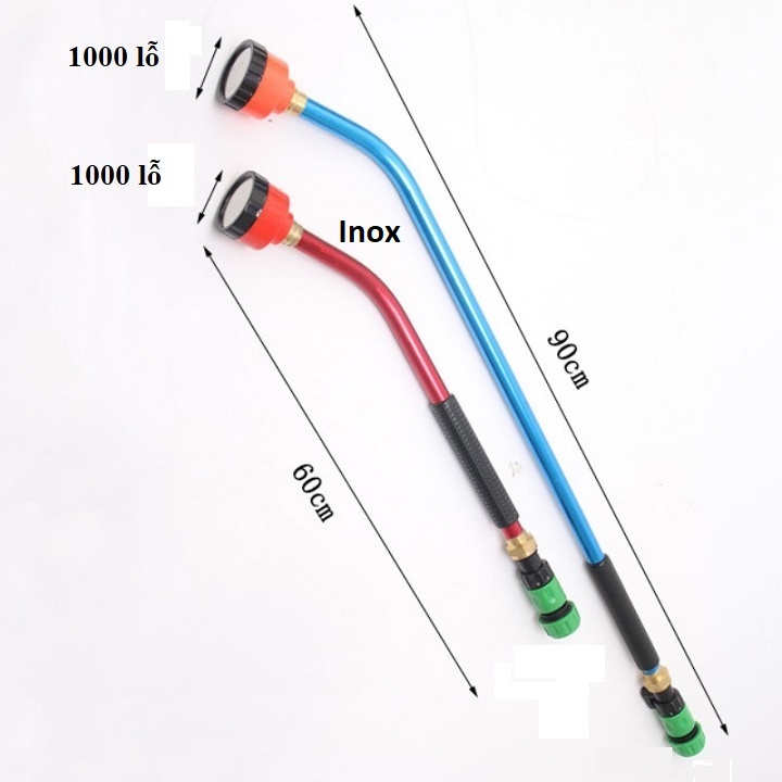 Vòi tưới cây phun mưa 1000 lỗ dài 90cm và 60cm tưới êm phun mịn