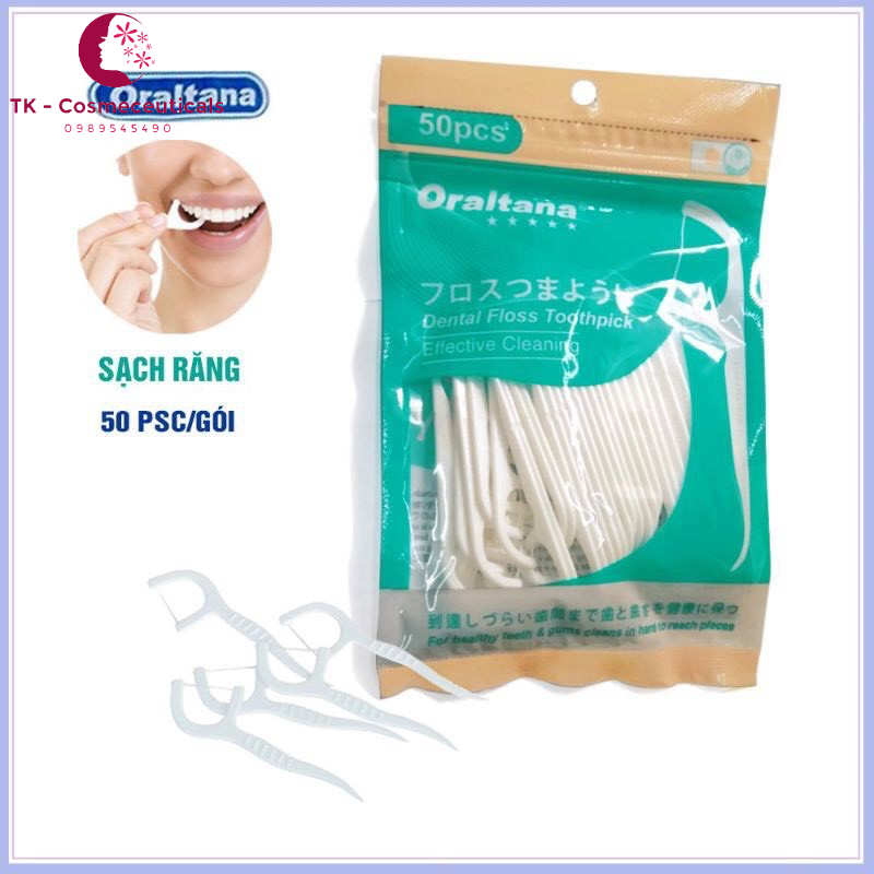 Tăm Chỉ Nha Khoa Oraltana - 50 Chiếc 100 Chiếc
