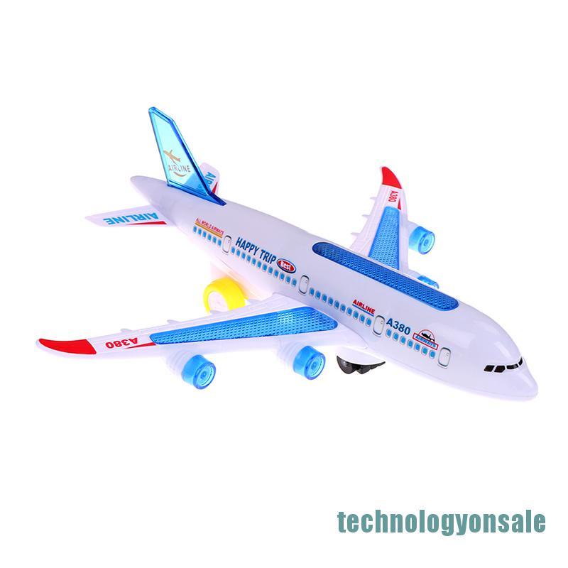 Đồ chơi mô hình máy bay Airbus A380 có đèn và nhạc