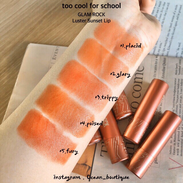 SON BÓNG TOO COOL FOR SCHOOL GLAM ROCK LUSTER SUNSET LIP