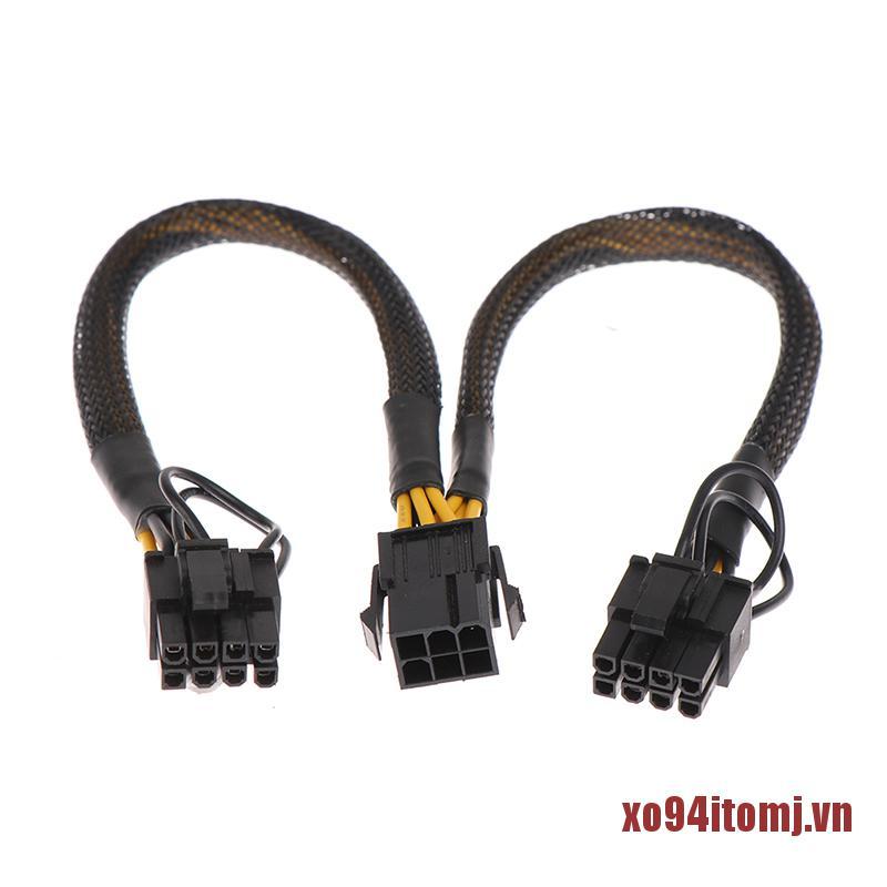 Card Đồ Họa Xmj Pci-E 6pin Female Sang 8pin (6 + 2) | BigBuy360 - bigbuy360.vn
