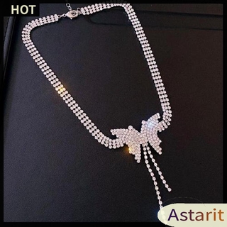 Vòng cổ choker hình con bướm đính đá nhân tạo thời trang