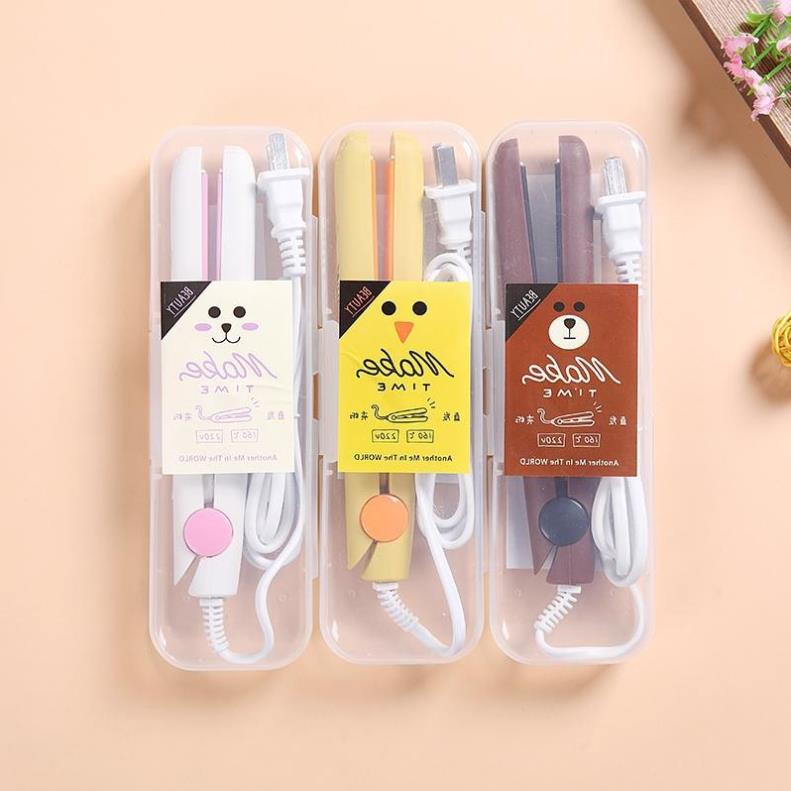 Máy là tóc mini Make Time, máy duỗi, uốn, ép tóc mái tiện dụng ( tuyển khách sỉ)