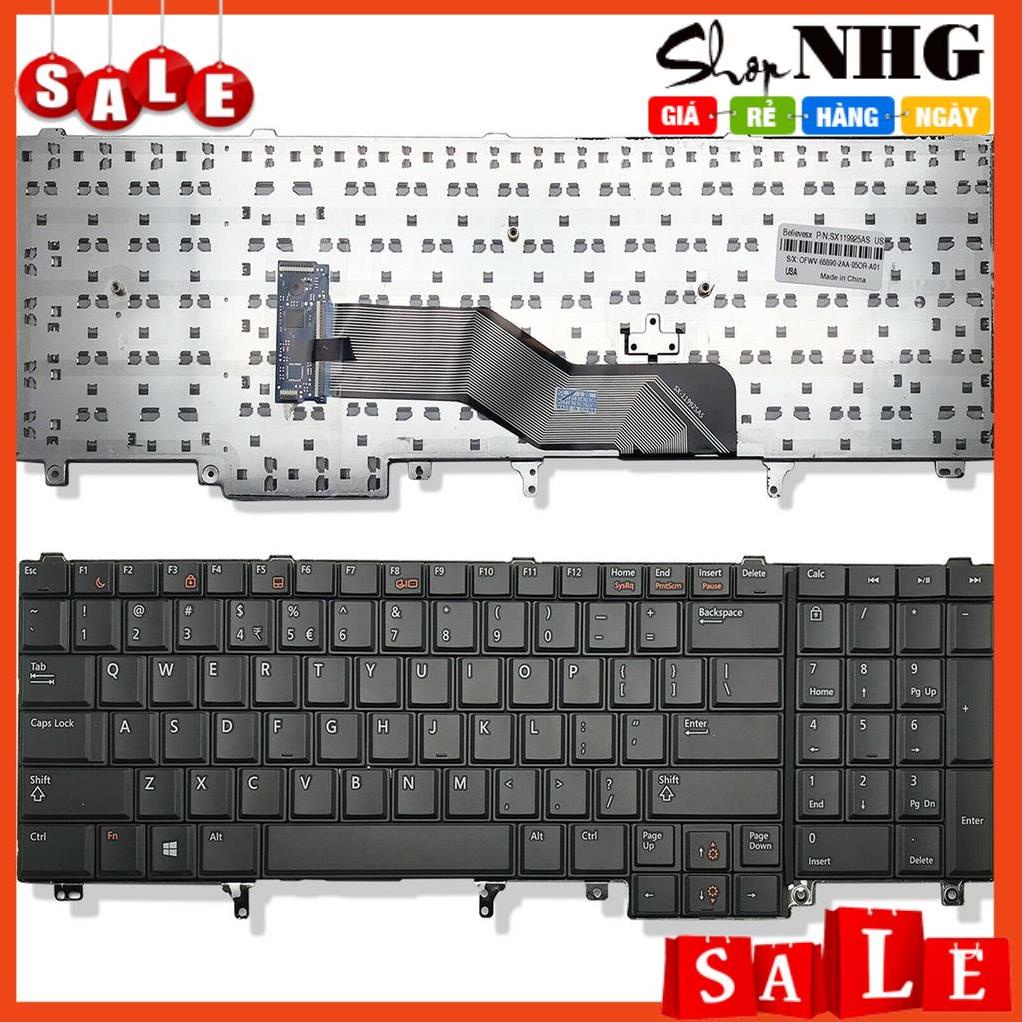 ⚡  Bàn phím Dell Precision M4600 M4700 M6600 M6700 M6800 M6600 E6520 E6530 E5520 E5530