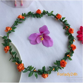 Vòng hoa đội đầu hoa cúc hoa mi trắng (không lấy hình shop)