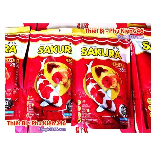 Thức Ăn Cá Sakura Gold 500g hạt nhỏ S
